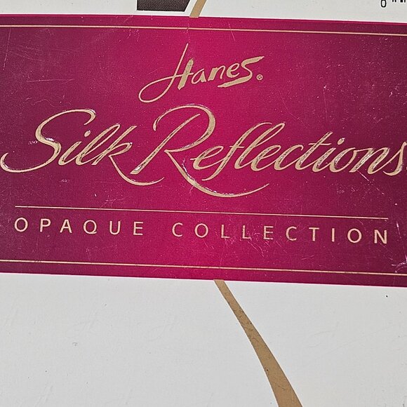 Hanes Silk Reflections Pantyhose Style E78 And 716 Size CD Tobacco Jet Vintage - Picture 3 of 10